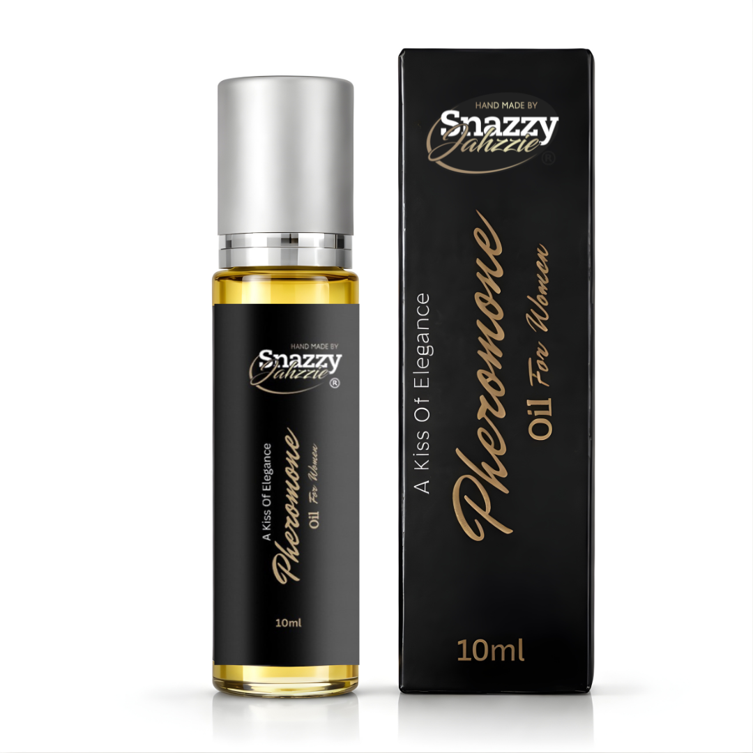 A Kiss of Elegance – Women's Pheromone Roll-On Perfume Oil (10ml) | Snazzy Jahzzie