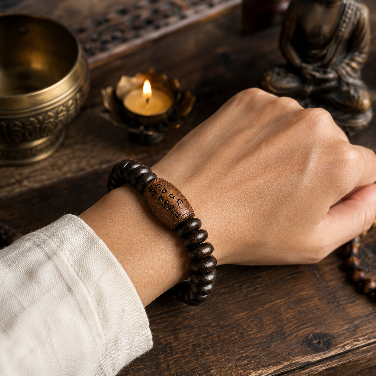 Temple Blessed Tamarind Protection Bracelet – Handmade in Thailand