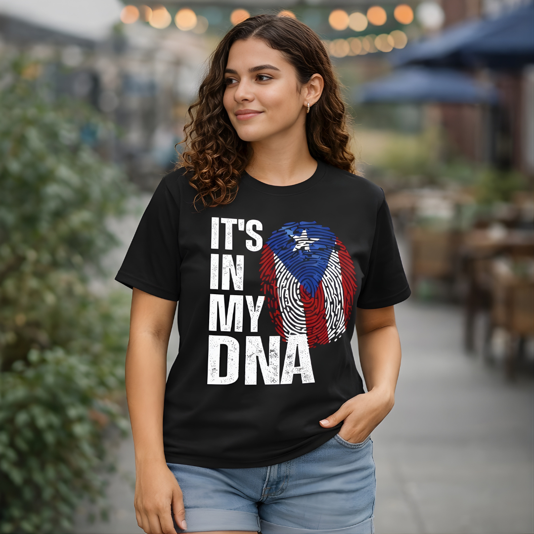 It’s In My DNA – Puerto Rico Flag Unisex T-Shirt