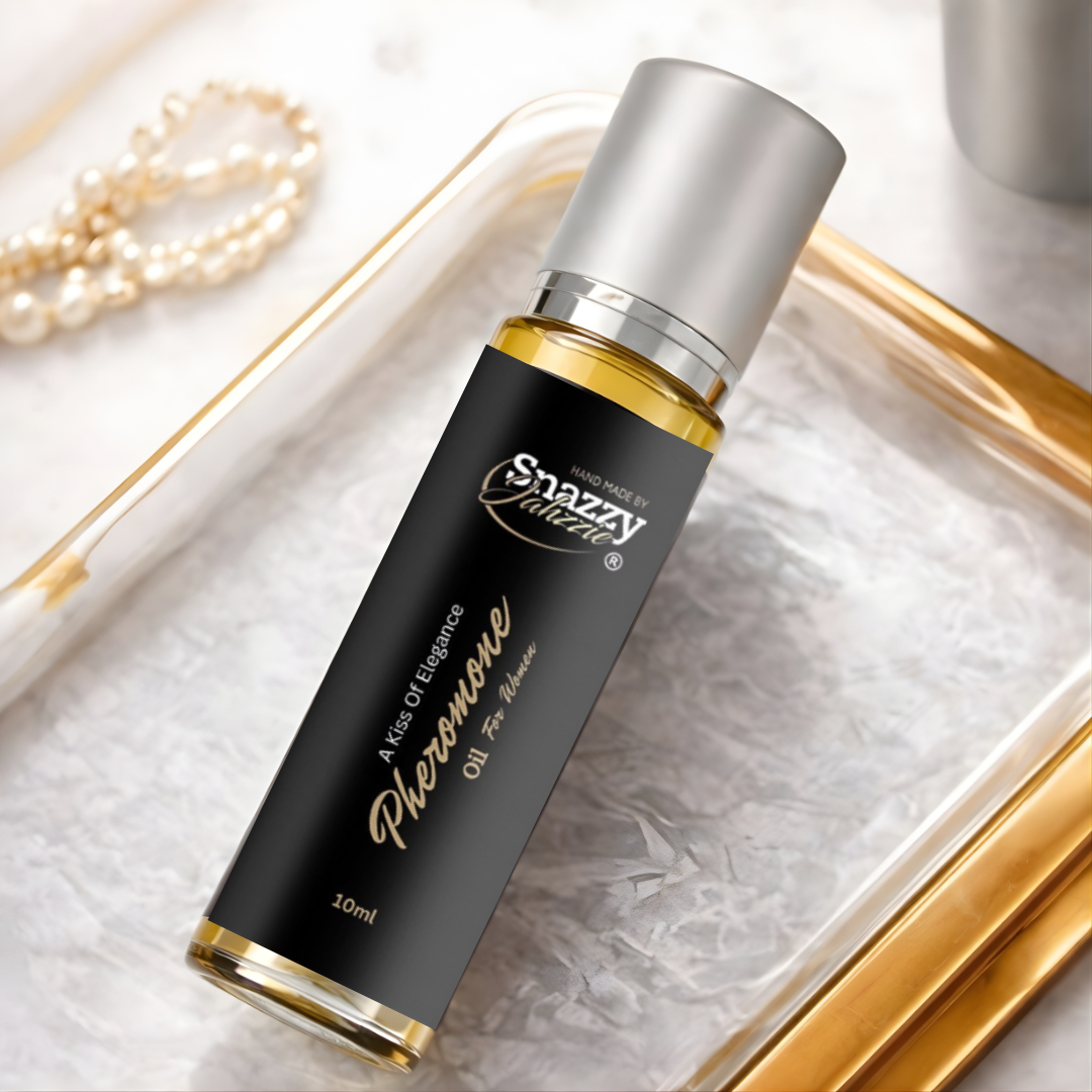 A Kiss of Elegance – Women's Pheromone Roll-On Perfume Oil (10ml) | Snazzy Jahzzie