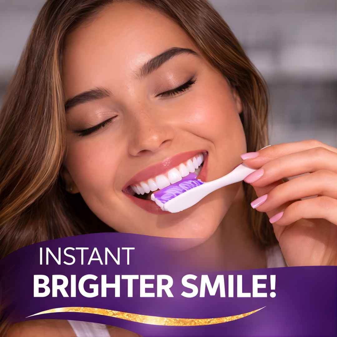 Snazzy Jahzzie V34 Purple Color Corrector Toothpaste Mousse – Teeth Whitening Foam