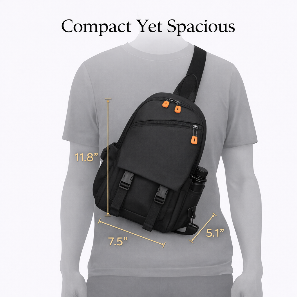 Everyday Water-Resistant Messenger Bag – Lightweight Crossbody Carry (Unisex)