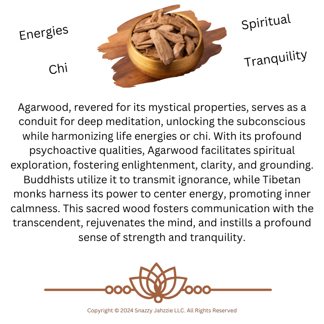 Natural Agarwood Meditation Bracelet – 15mm Beads | Buddhist Prayer Beads | Mindfulness & Spiritual Jewelry