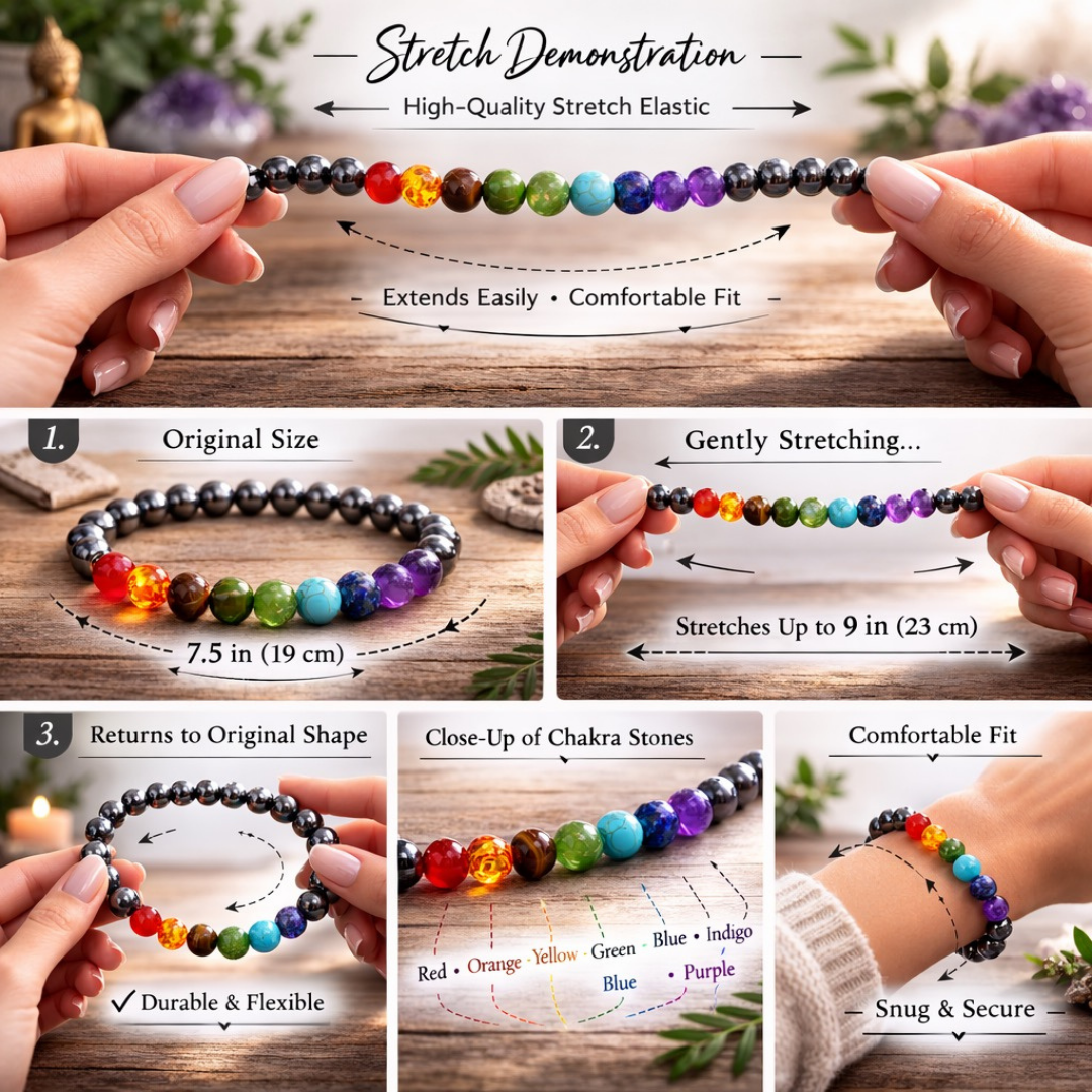 HEMATITE CHAKRA BRACELET