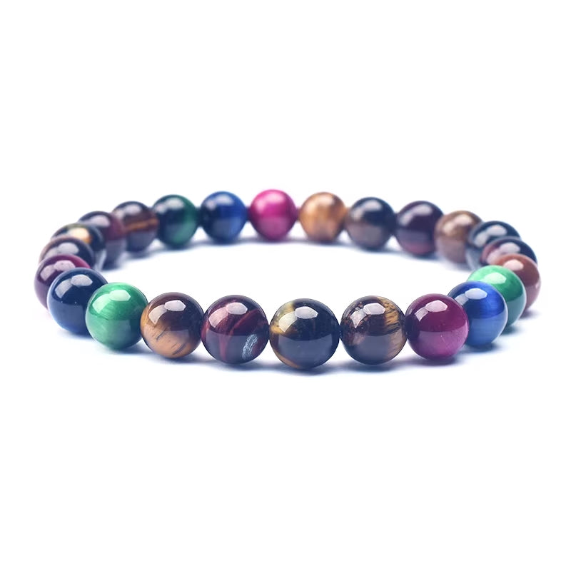 Colored Tiger Stone Bracelet
