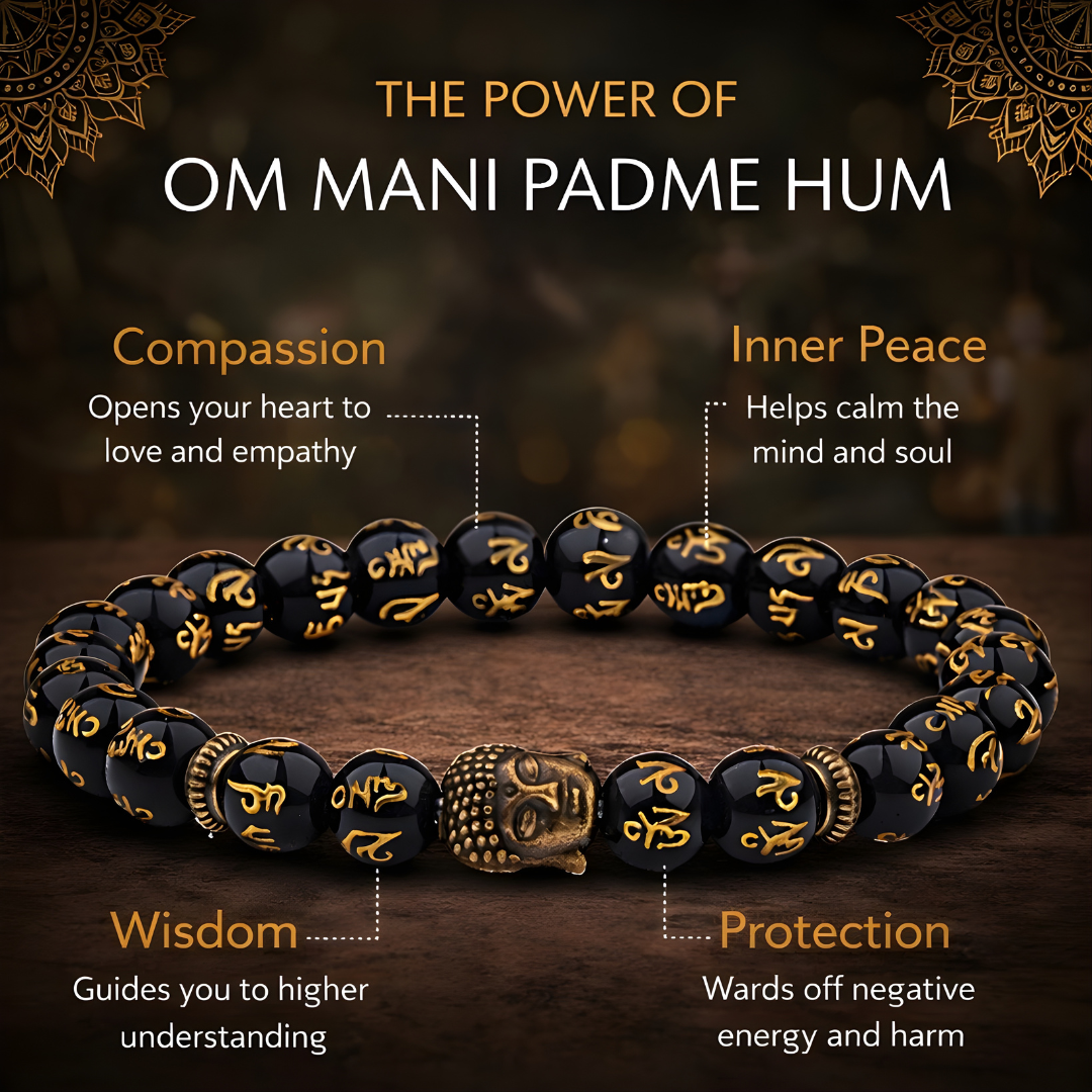 Om Mani Padme Hum Bracelet – Tibetan Meditation Bracelet