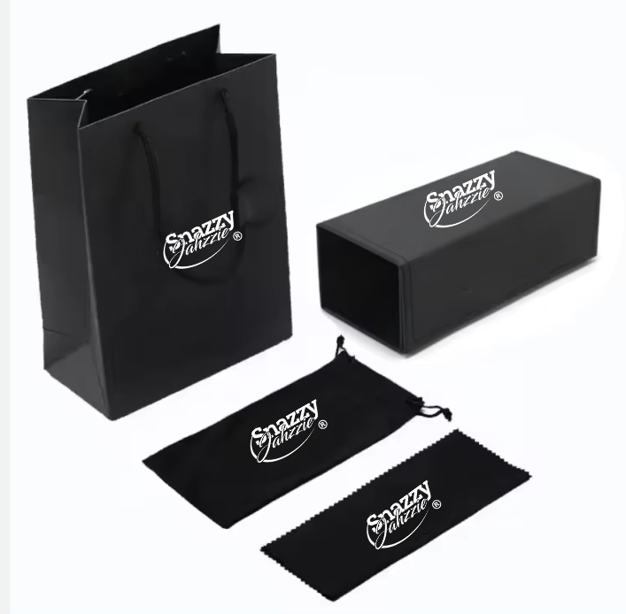 Snazzy Jahzzie All Black Ultralight Sunglasses – Polarized UV400 Retro Unisex Shades