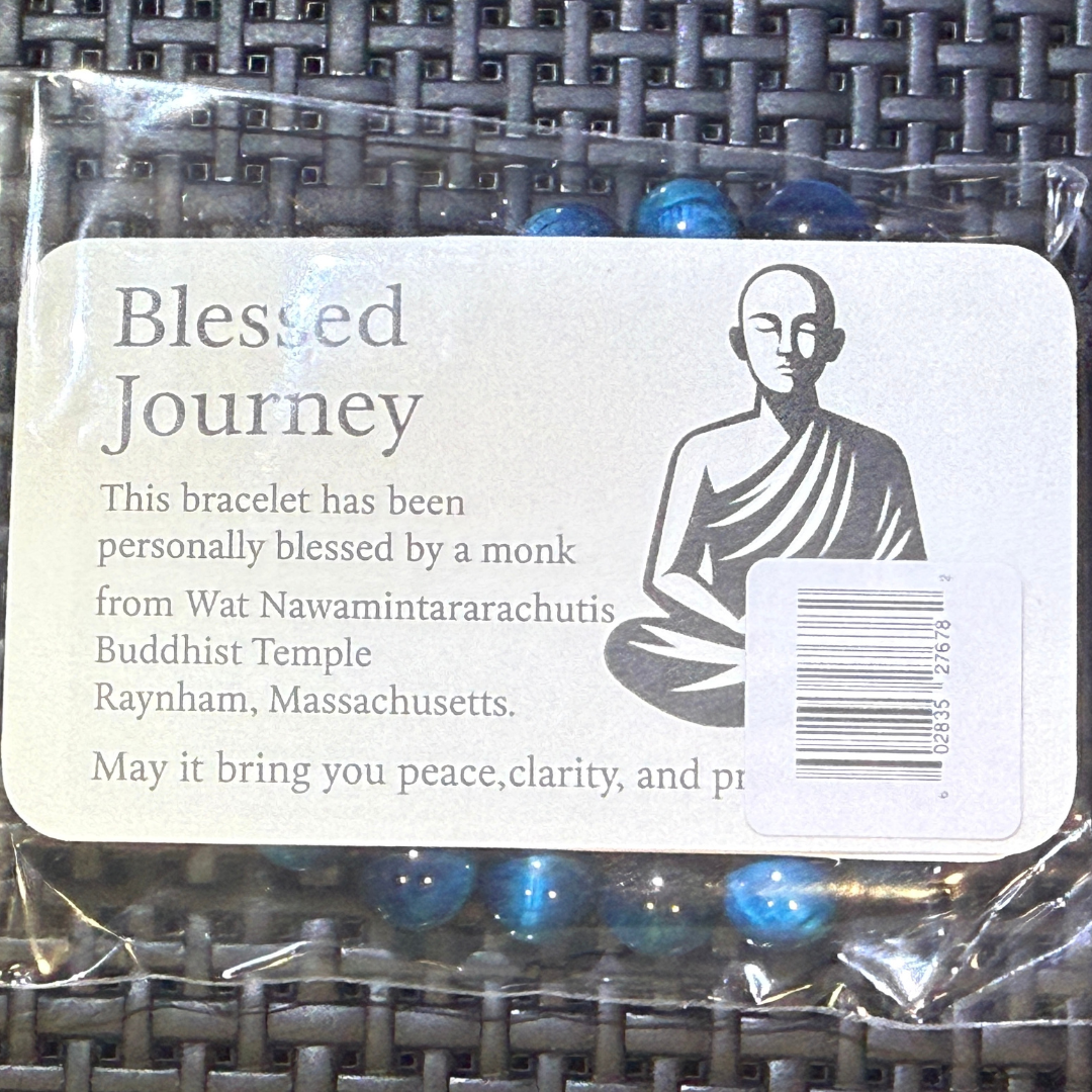 Blue Tiger Eye Natural Beaded Bracelet