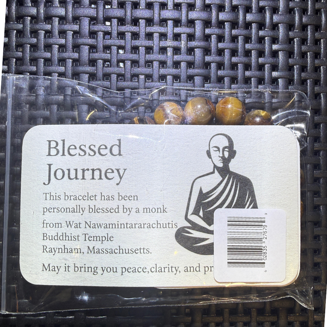 Brown Tiger Eye Bracelet – Natural Stone 10mm Beaded Meditation Bracelet