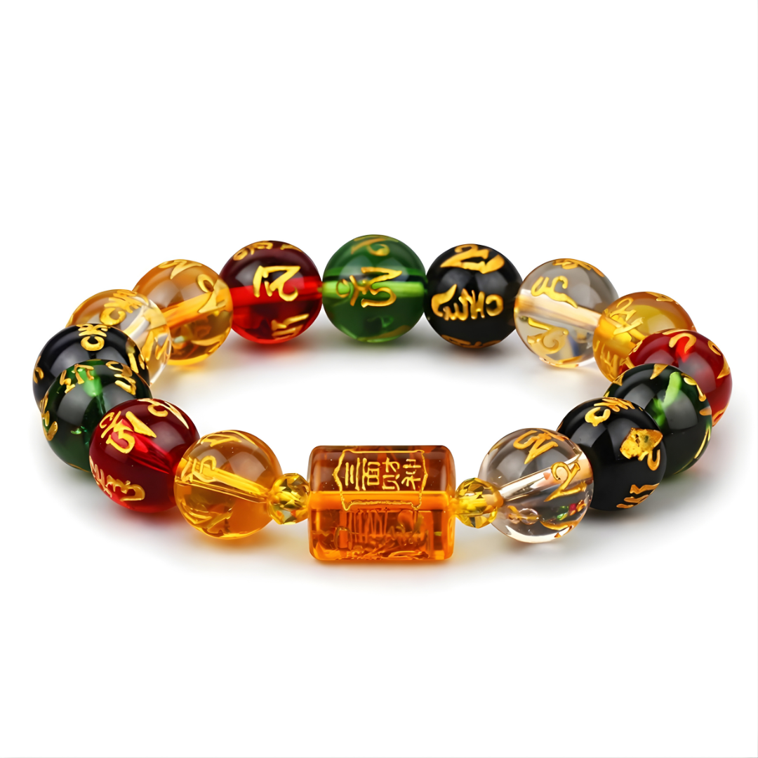 Pi Xiu Artificial Crystal Color 12mm Bracelet
