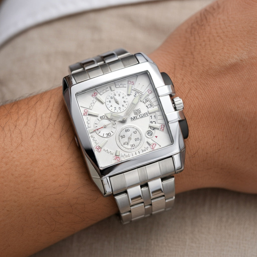 MEGIR Stainless Steel Sports Watch