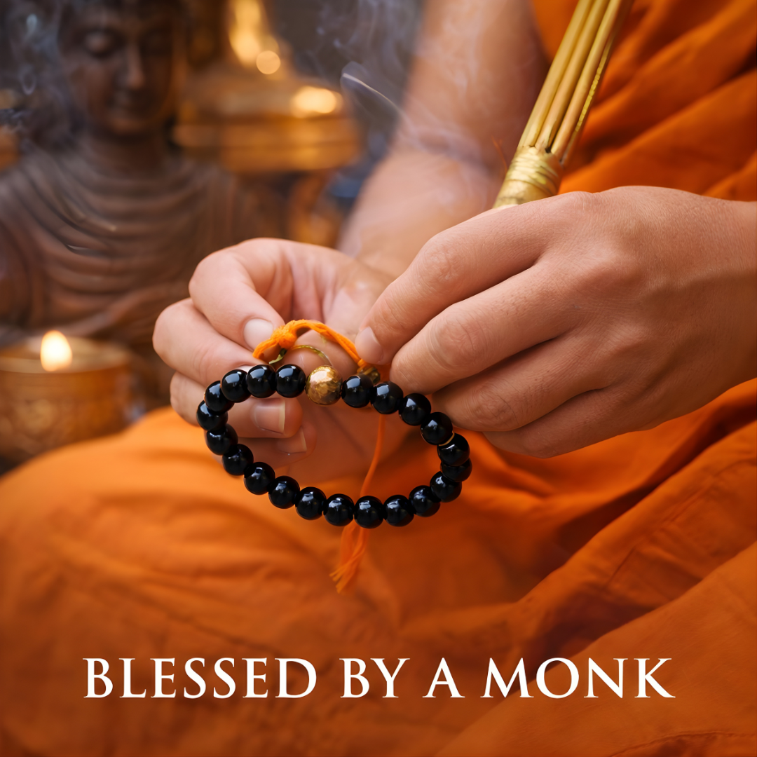 Golden Obsidian Beaded Bracelet