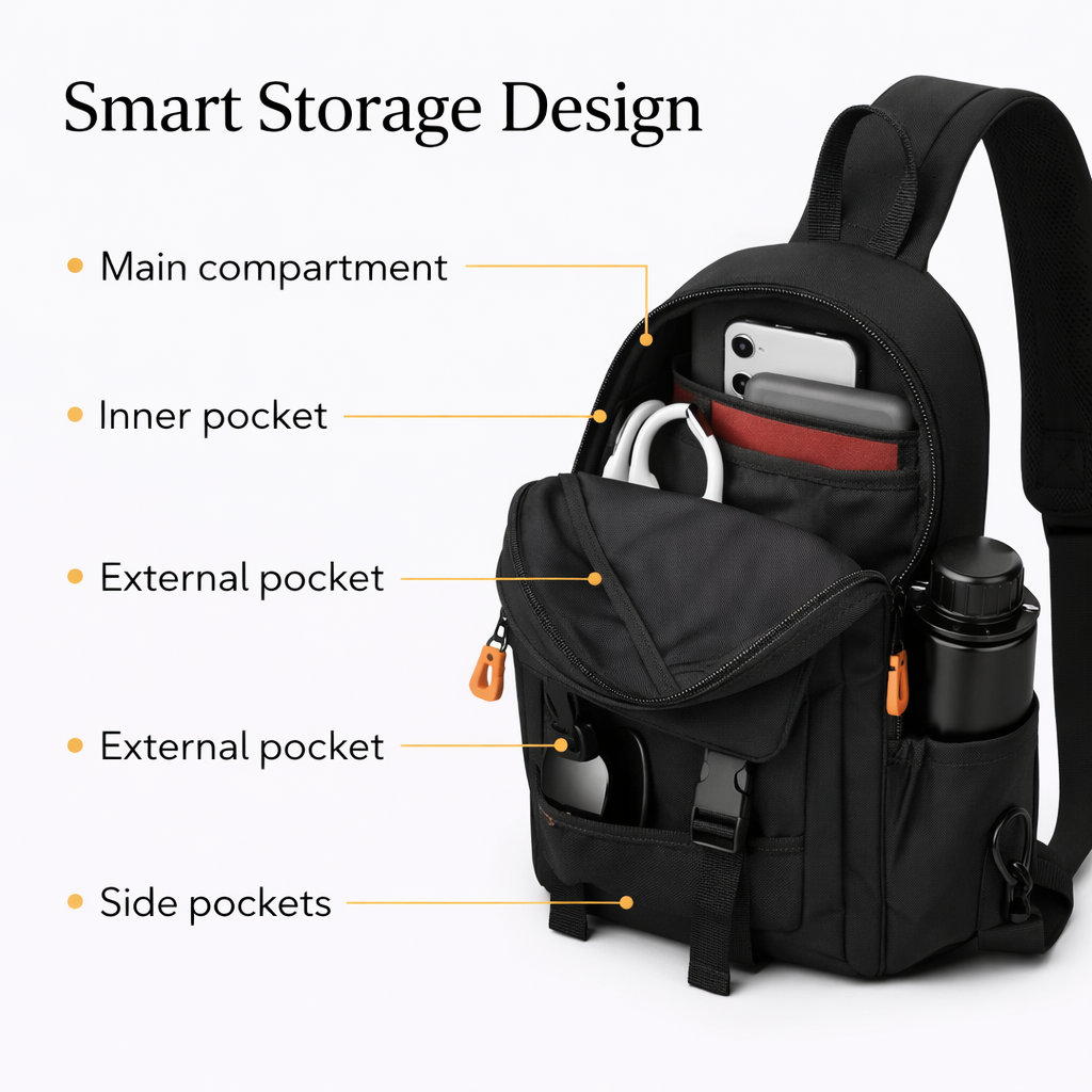 Everyday Water-Resistant Messenger Bag – Lightweight Crossbody Carry (Unisex)