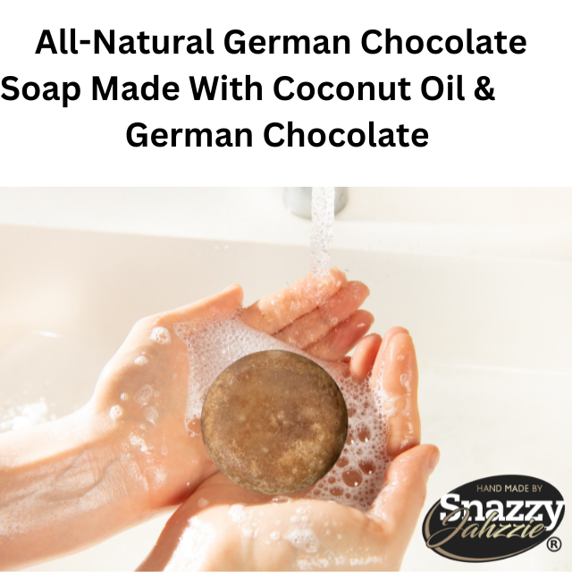All-Natural German Chocolate Soap Bar