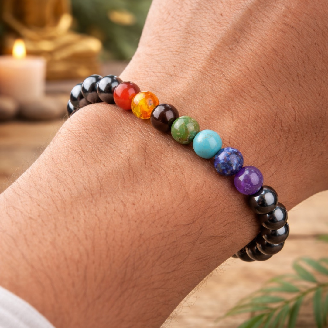 HEMATITE CHAKRA BRACELET