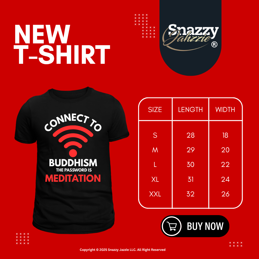 Connect to Buddhism – Unisex Black T-Shirt