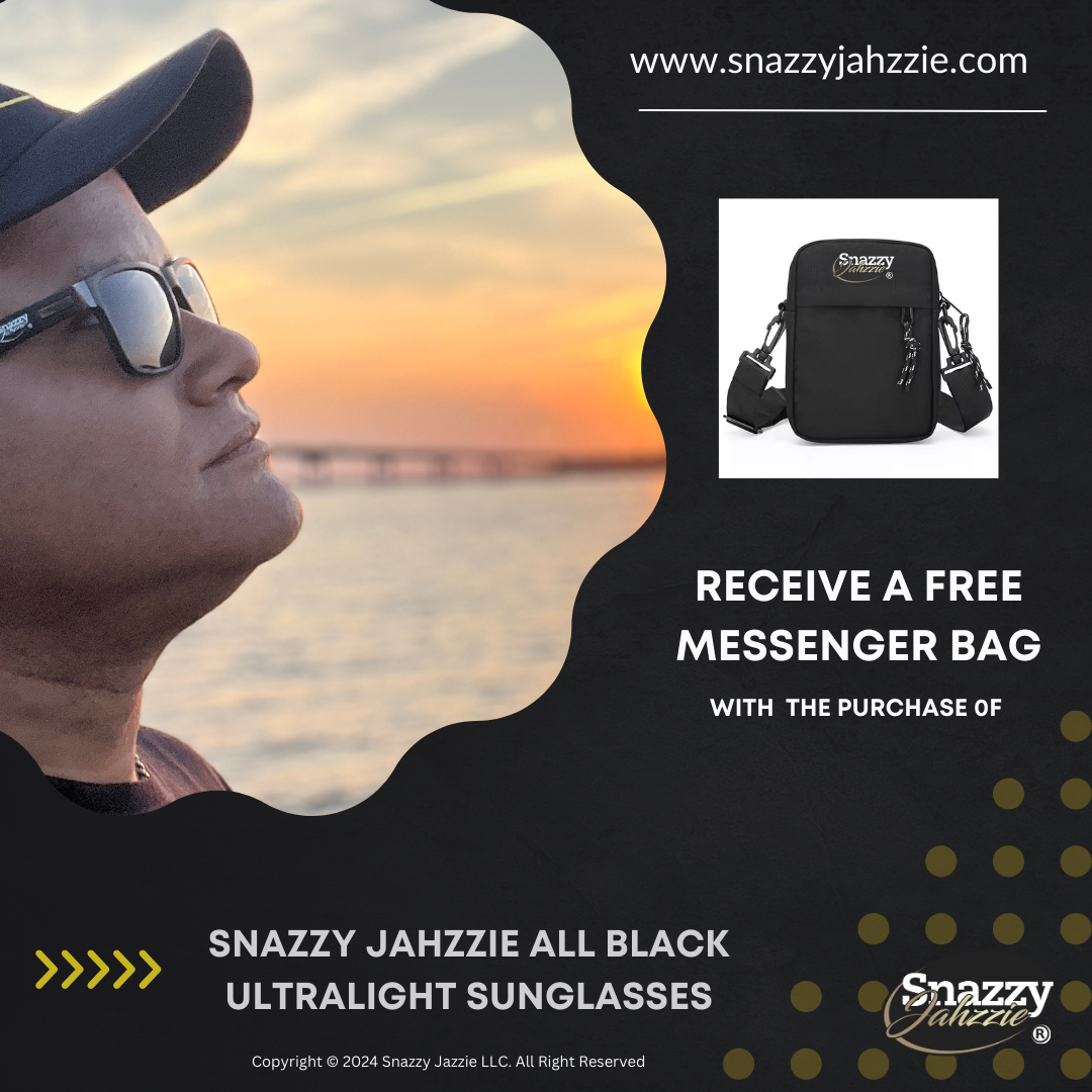 Snazzy Jahzzie All Black Ultralight Sunglasses