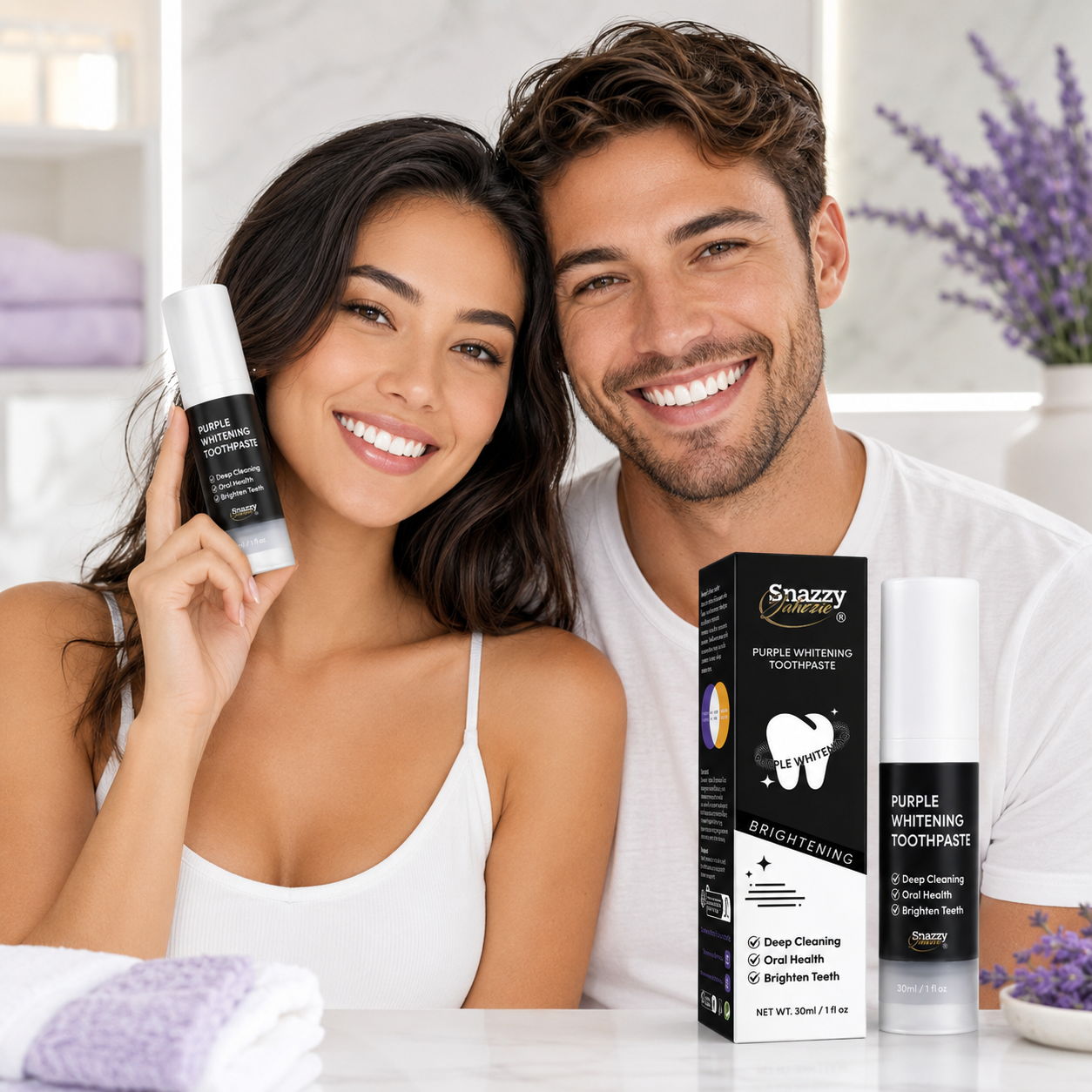 Snazzy Jahzzie Purple Whitening Toothpaste 30 ml / 1 fl oz