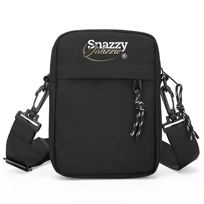 Snazzy Jahzzie Unisex Black Nylon Resistance Messenger Bag