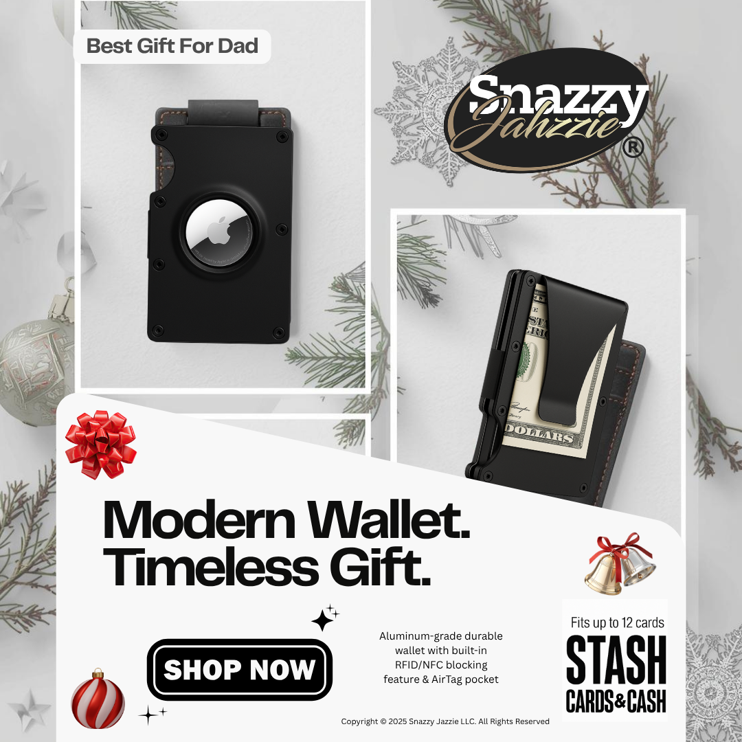 Minimalist Aluminum AirTag Wallet w/ Money Clip