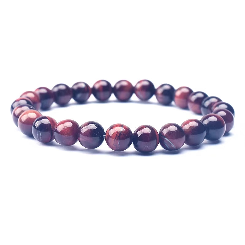 Red Tiger Eye Beaded Bracelet