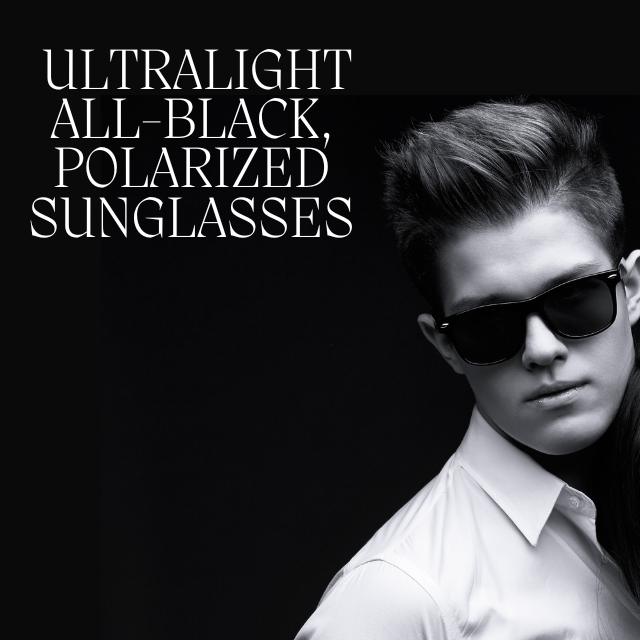 Snazzy Jahzzie All Black Ultralight Sunglasses