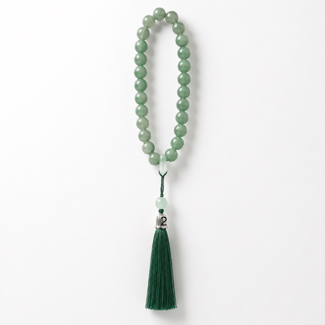 Tassel Meditation Prayer Bead Bracelet – 1.2 cm Beads