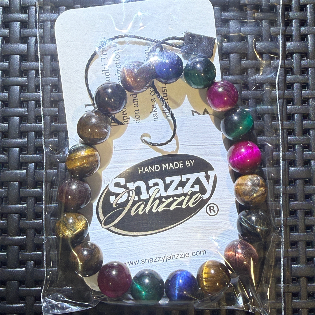 Colored Tiger Stone Bracelet
