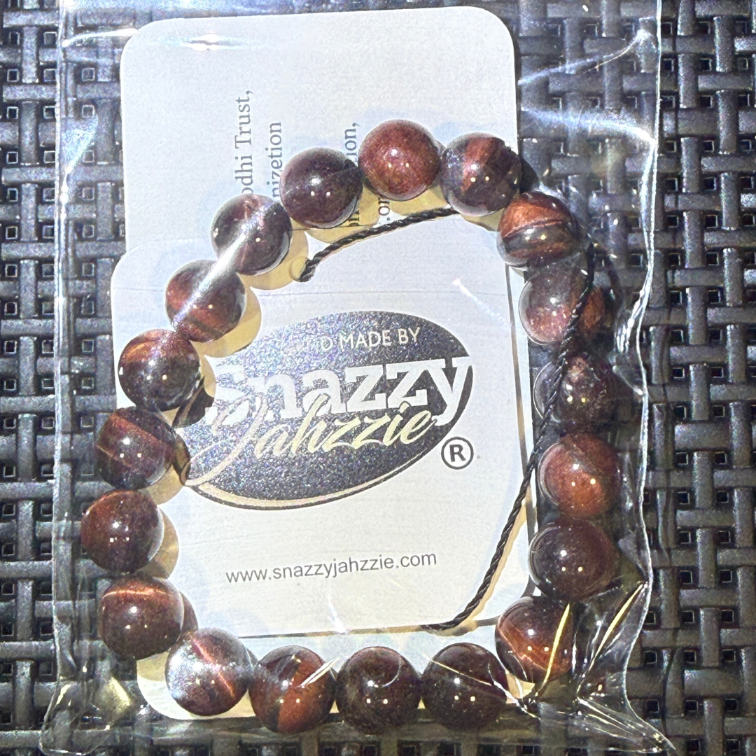 Red Tiger Eye Beaded Bracelet