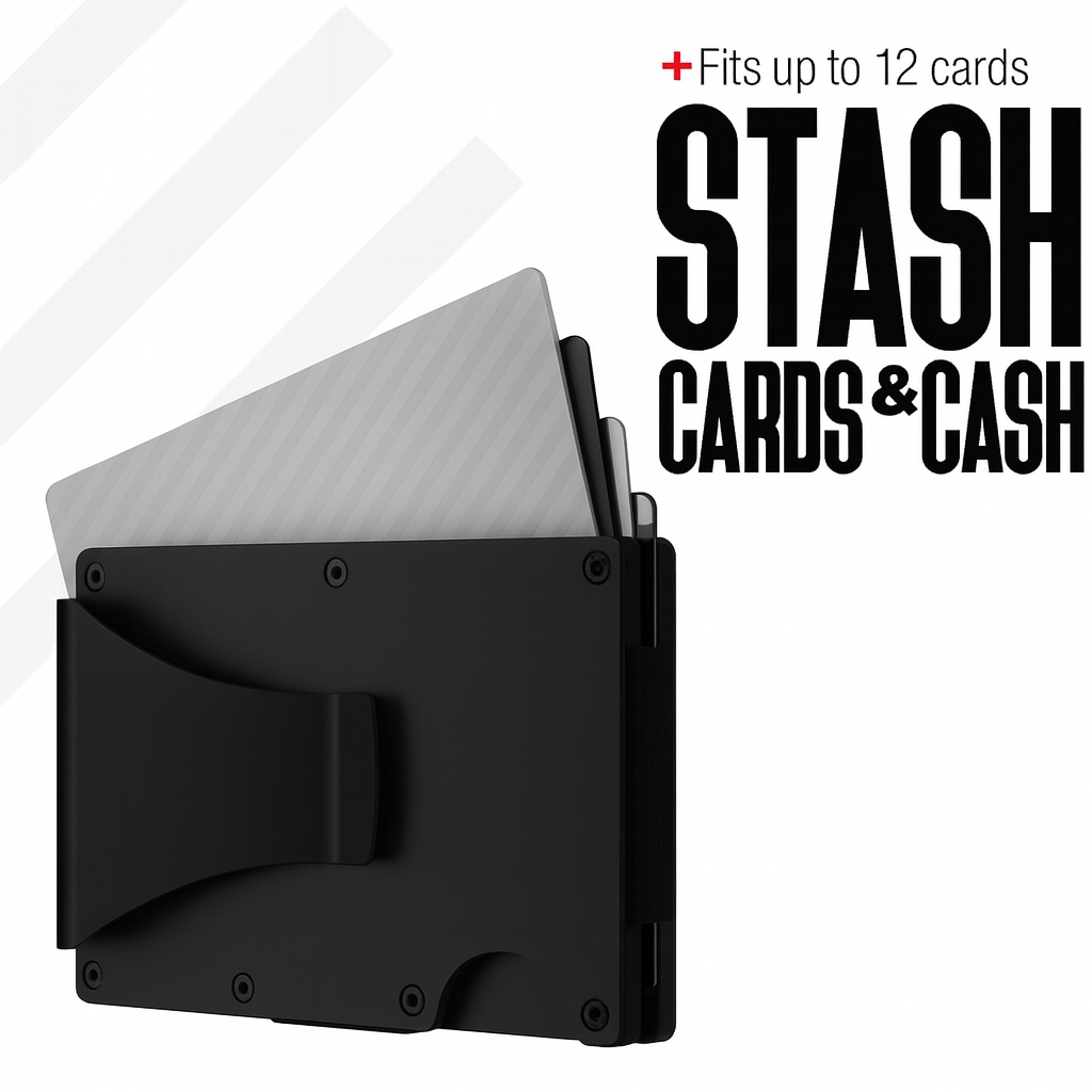 Minimalist Aluminum AirTag Wallet w/ Money Clip