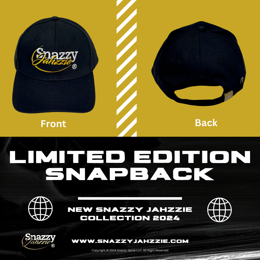 Snazzy Jahzzie Limited Edition Cotton All-Black Snapback Cap