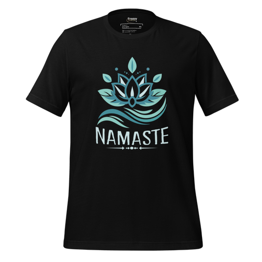 Namaste Yoga Meditation Spiritual Sanskrit Lotus flower T-Shirt Unisex