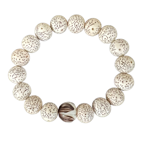 12mm Lotus Bodhi Beads Bracelet