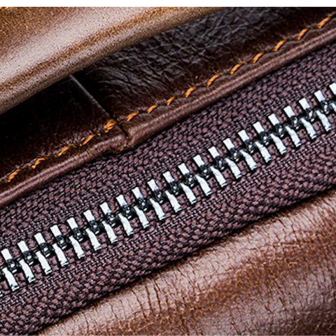 Luxury Leather Business Multifunction  Messenger Bag  With Shoulder Strap