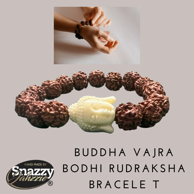 9mm Buddha Vajra Bodhi Rudraksha Bracelet