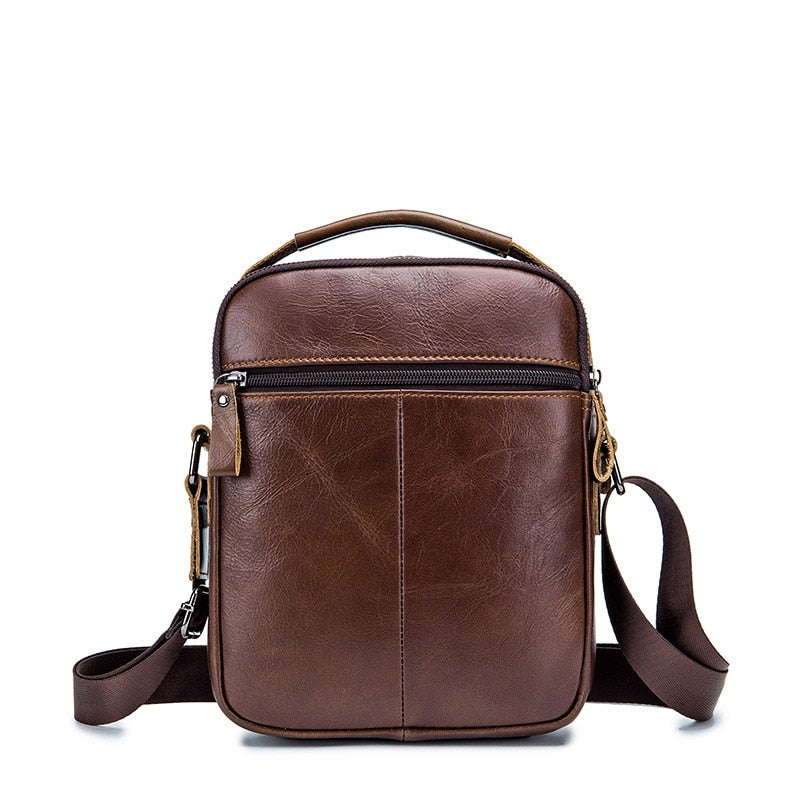 Luxury Leather Business Multifunction  Messenger Bag  With Shoulder Strap