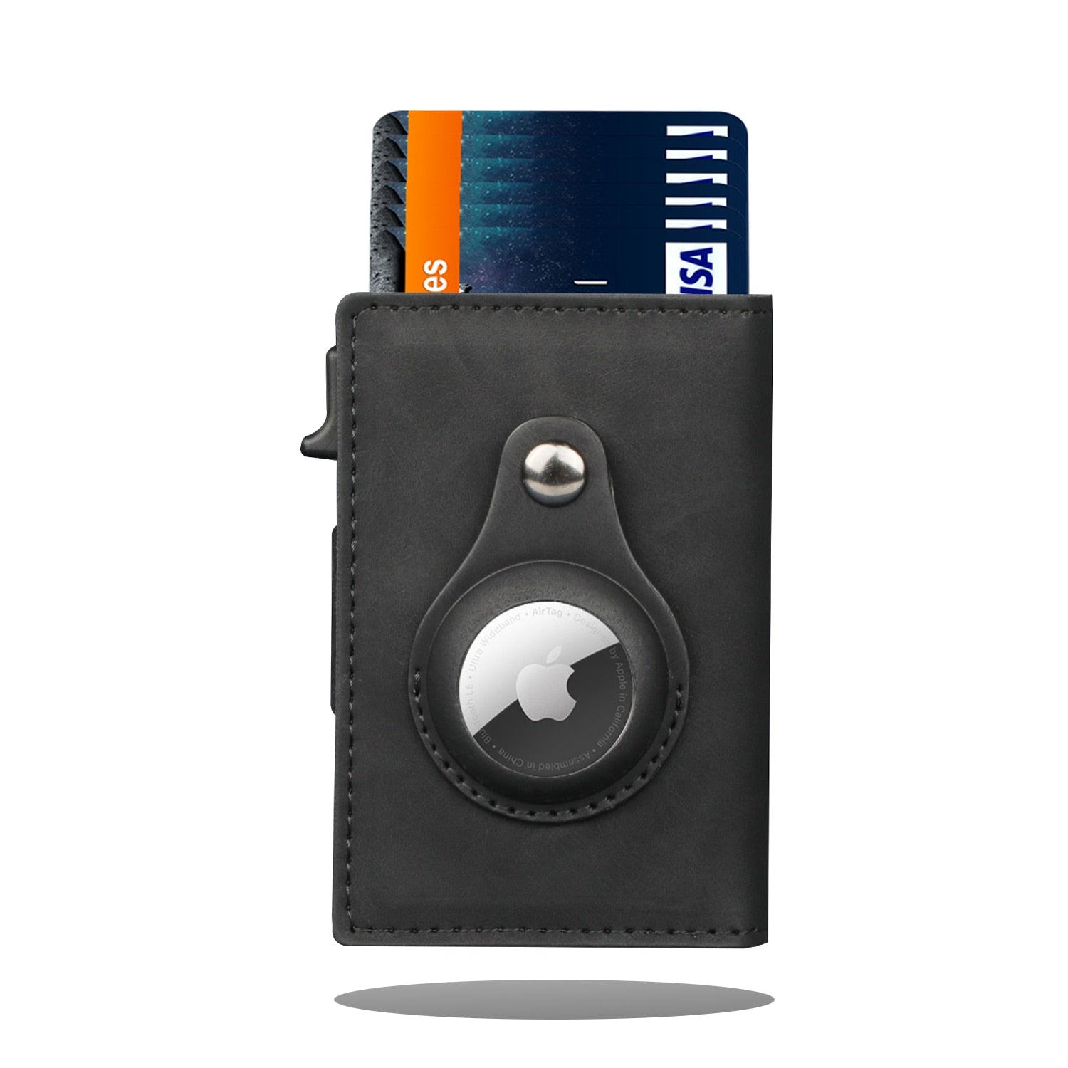 MINIMALIST SLIM CREDIT CARD WALLET WITH RFID BLOCKING & AIRTAG HOLDER